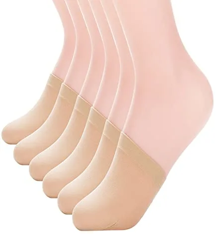 Toe Toppers, 6 Pairs II, Nude