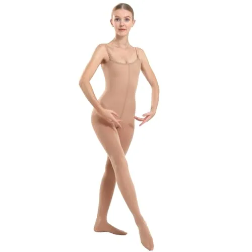 Convertible Dance Tights, Light Suntan