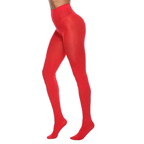 70D High-Waist Opaque Tights II, Red