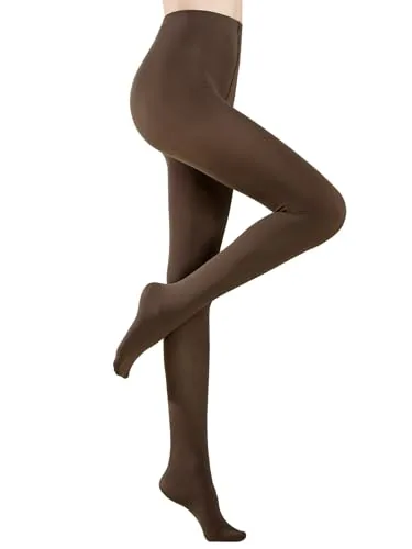 70D High-Waist Opaque Tights II, Espresso