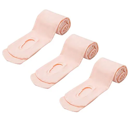40D Convertible Girls' Dance Tights, 3 Pairs V, Ballet Pink