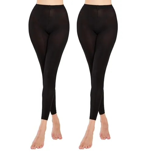 80D Footless Tights II, Black